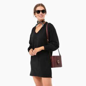 Tuckernuck Black Pocket Sweater Dress (Lush)